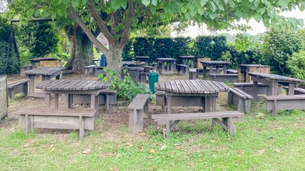 高山果樹園のバーベキュー場