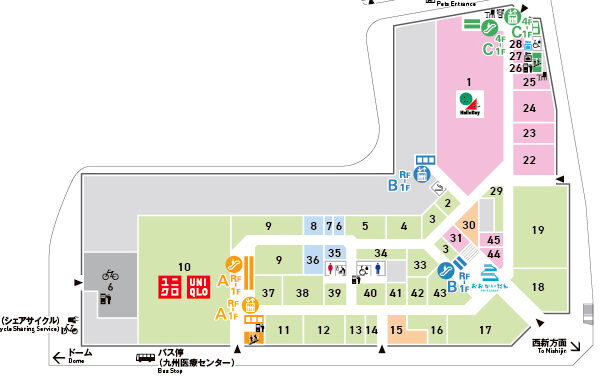 コストゴーのフロアマップ